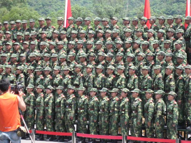 解放軍新圍軍營訓練